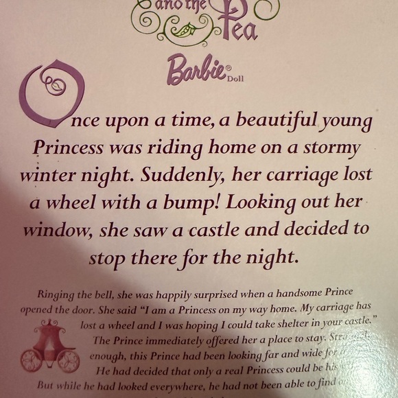 Barbie As Princess and the Pea NIB 2000 Barbie Collectibles #28800 NRFB Blonde - Picture 16 of 16